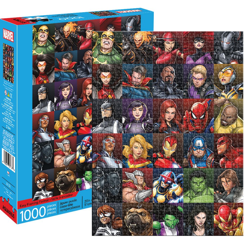 Marvel Heroes Collage 1,000Piece Puzzle Entertainment Earth