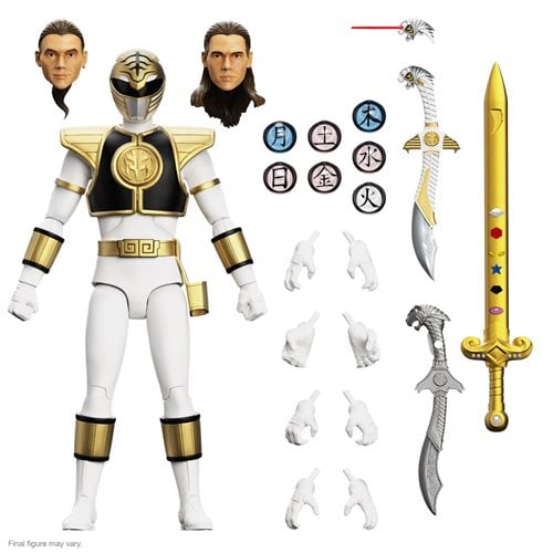 Power Rangers Ultimates Mighty Morphin White Ranger 7-Inch Action Figure