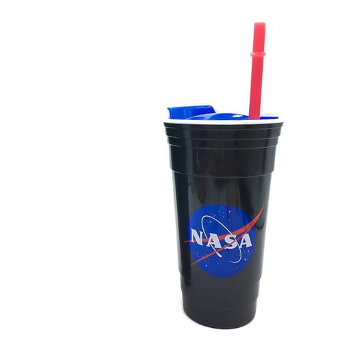 NASA Logo 32oz Plastic Party Cup with Lid and Straw