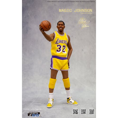 NBA Los Angeles Lakers Earvin Magic Johnson 1:6 Scale Action Figure