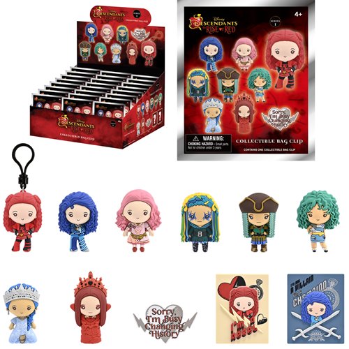 Descendants: Wicked Wonderland 3D Foam Bag Clip Random 6-Pack