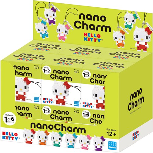 Sanrio Hello Kitty Colors NanoCharm Blind Box Key Chain Case of 12