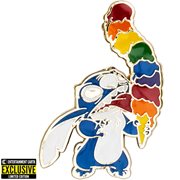 Lilo & Stitch Rainbow Ice Cream Stitch Enamel Pin - Entertainment Earth Exclusive