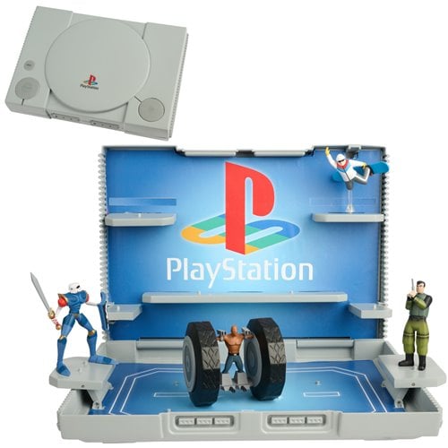 Console Heroes Sony PlayStation Boss Level Diorama Playset