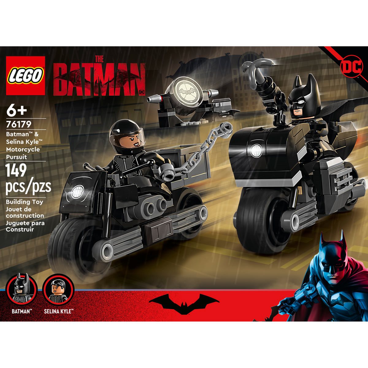 Batman™ & Selina Kyle™ Motorcycle Pursuit 76179, DC