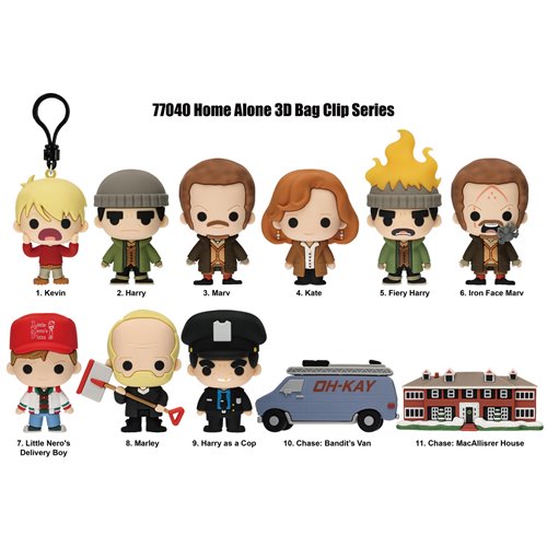 Home Alone 3D Foam Bag Clip Random 6-Pack