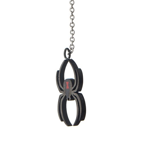 Black Widow Spider Lariat Necklace