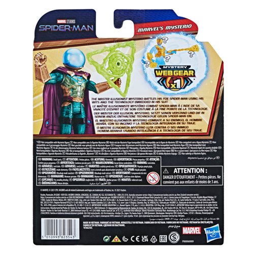 Spider-Man: No Way Home 6-Inch Mystery Web Gear Mysterio Action Figure