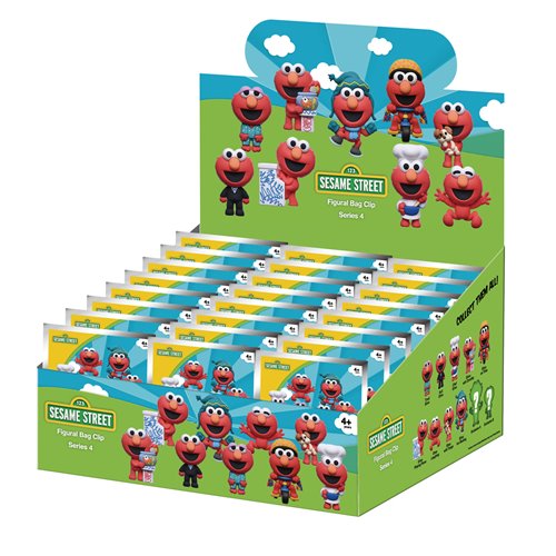 Sesame Street Series 4 3D Foam Bag Clip Random 6-Pack
