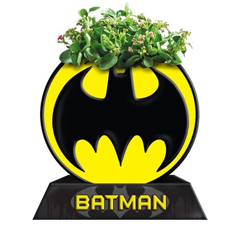 Batman Circle Bat Logo Ceramic Planter