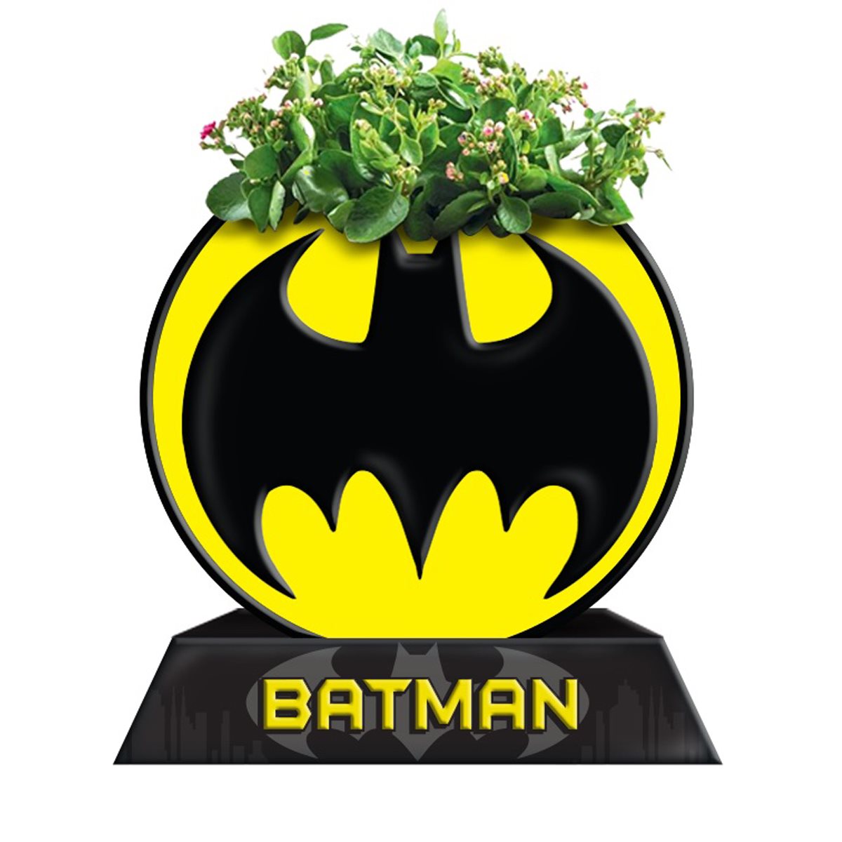 Batman Circle Bat Logo Ceramic Planter - Entertainment Earth