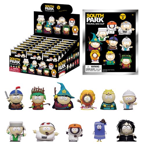 South Park Series 2 3D Foam Bag Clip Display Case of 24