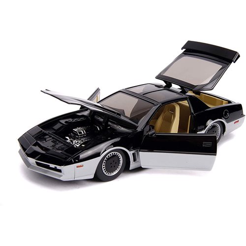 Hollywood Rides Knight Rider KARR 1982 Pontiac Trans Am 1:24 Scale Die-Cast Metal Vehicle with Light