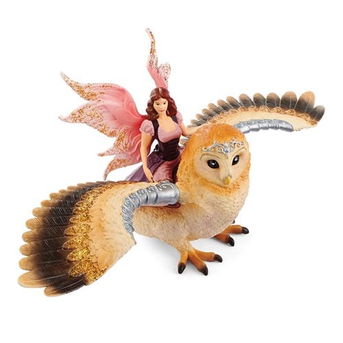 Bayala Fairy in Flight on Glam Owl Collectible Figure