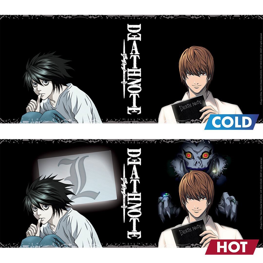 Death Note Kira And L Heat Change Mug Entertainment Earth