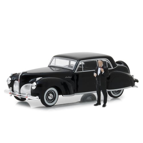 The Godfather 1941 Lincoln Continental 1:43 Scale Die-Cast Vehicle with Don Corleone Figure