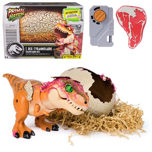 Jurassic World Primal Hatch T. Rex Hatching Interactive Action Figure