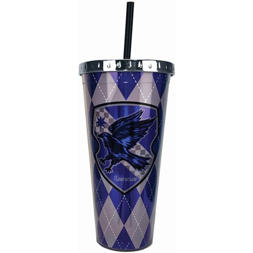 Harry Potter Ravenclaw 20 oz. Foil Cup with Straw