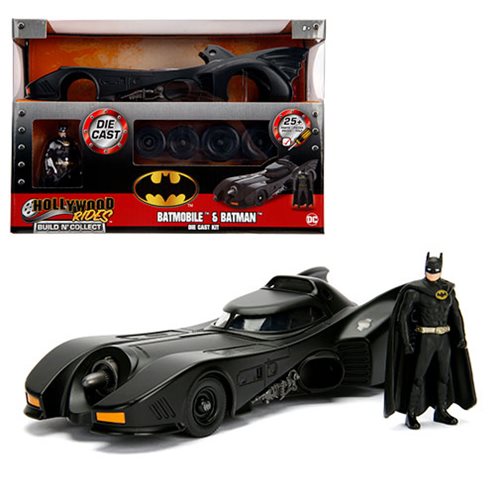 1:24 1989 Batmobile with Batman Figure New 
