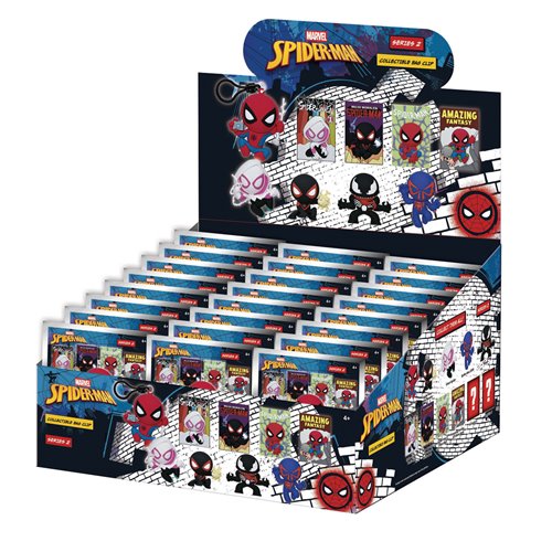 Spider-Man Classic Series 2 3D Foam Bag Clip Random 6-Pack