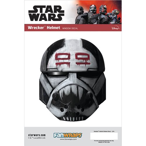 Star Wars Wrecker Helmet Window Decal