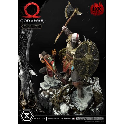 God of War Kratos and Atreus Valkyrie Armor Set Deluxe Ultimate Premium Masterline 1:4 Scale Statue