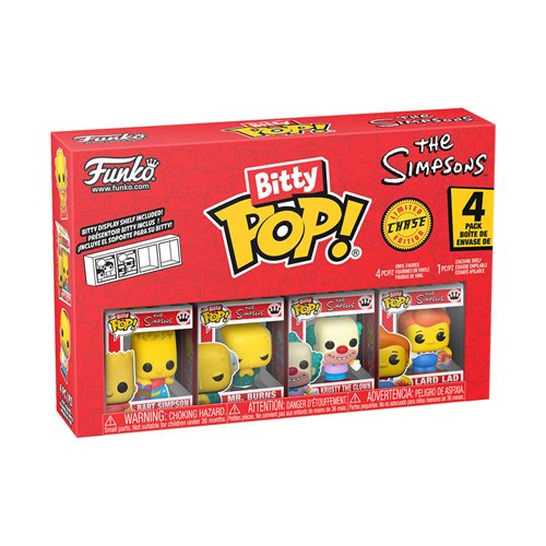 The Simpsons Bart Funko Bitty Pop! Mini-Figure 4-Pack