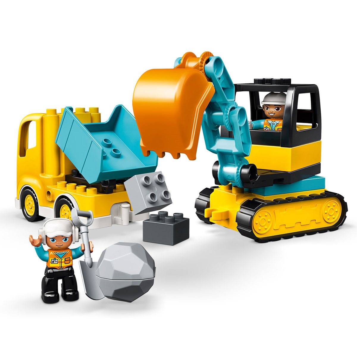 sand Tilfældig uklar LEGO 10931 DUPLO Truck & Tracked Excavator