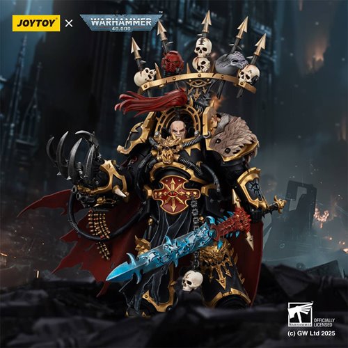 Joy Toy Warhammer 40,000 Black Legion Abaddon the Despoiler with Drach'nyen and Talon of Horus 1:18
