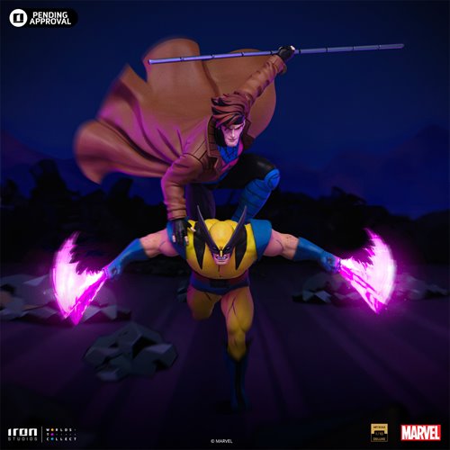 X-Men '97 Gambit and Wolverine 1:10 Deluxe Art Scale Limited Edition Statue