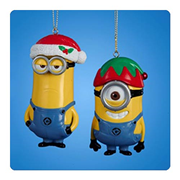 Despicable Me Minions Injection Mold Holiday Ornament Set