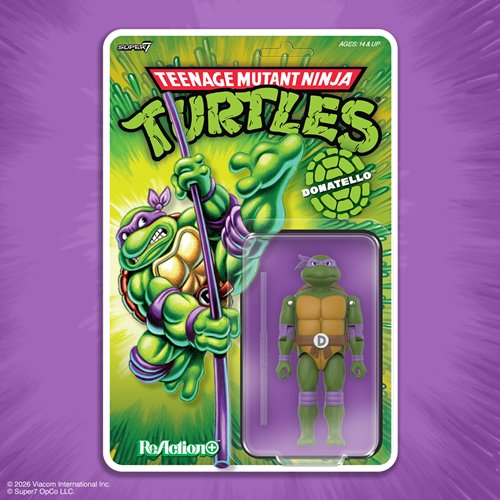 Teenage Mutant Ninja Turtles Donatello 3 3/4-Inch ReAction+ Figure
