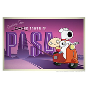 Family Guy Road to Pisa Lithograph Print