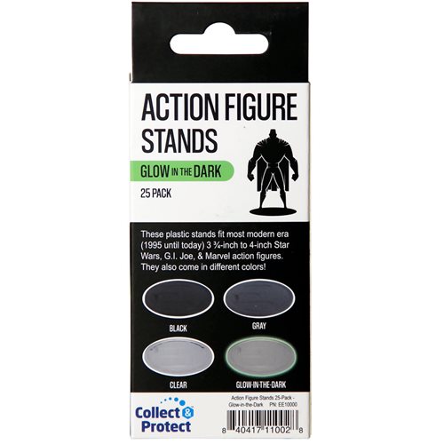 Action Figure Stands 25-Pack - Glow-in-the-Dark