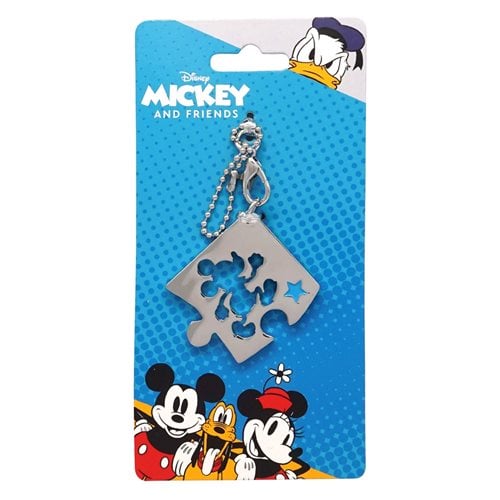 Mickey Mouse Puzzle Pewter Key Chain
