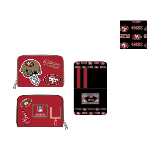 NFL San Francisco 49ers Patches Zip-Around Wallet