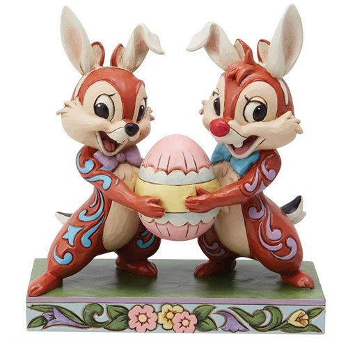 Disney Traditions Chip and Dale Easter by Jim Shore Statue