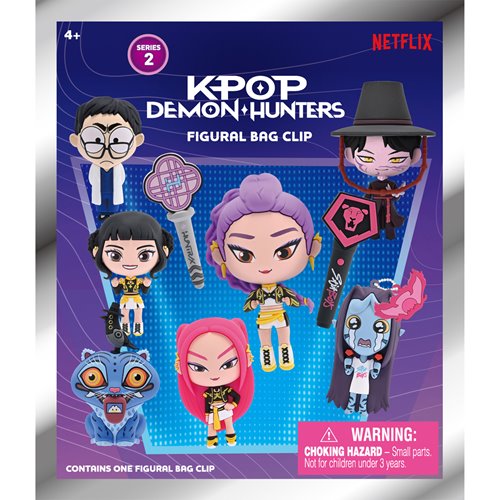 K-Pop Demon Hunters Series 2 3D Foam Bag Clip Random 6-Pack