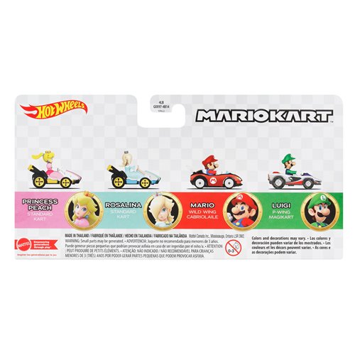 Mario Kart Hot Wheels 2026 Mix 3 Vehicle 4-Pack Case of 3