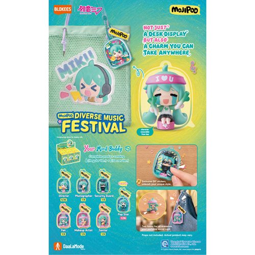 Vocaloid Hatsune Miku Diverse Music Festival Mojipod Model Kit Case of 6