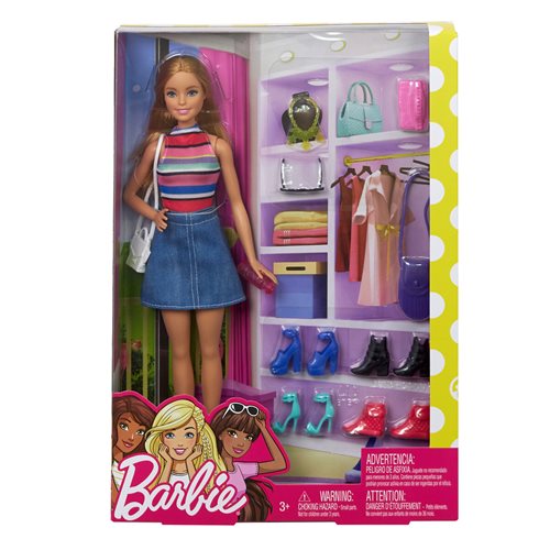 Barbie Doll and Shoes Set