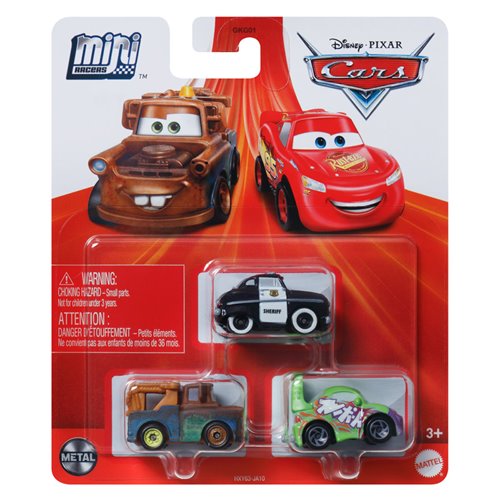 Disney Pixar Cars Mini Racers 3-Pack 2024 Mix 3 Case of 6