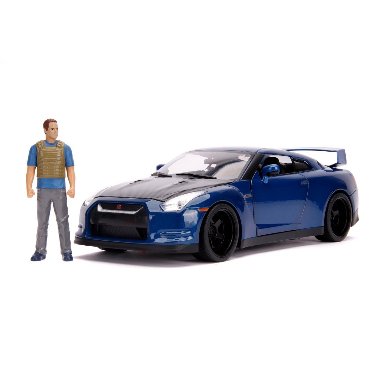 vergeven feedback redactioneel Fast and Furious Nissan GT-R R35 Light-Up 1:18 Scale Die-Cast Metal Vehicle  with Brian Figure