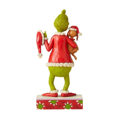 Dr. Seuss The Grinch Holding Max Under Arm Statue by Jim Shore