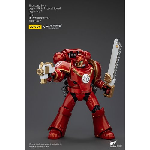 Joy Toy Warhammer 40,000 Thousand Sons Legion MK IV Tactital Squad Legionary 2 1:18 Scale Action Fig