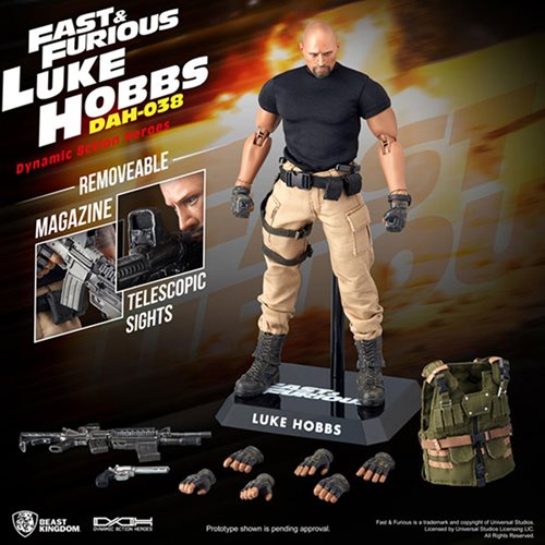 Fast and Furious Luke Hobbs DAH-038 8ction Action Figure