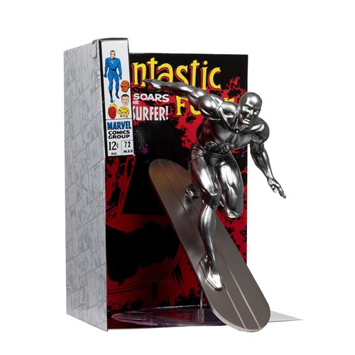 Marvel Collection Wave 6 Silver Surfer Fantastic Four #72 1:6 Scale Posed Figure with Scene and Comi