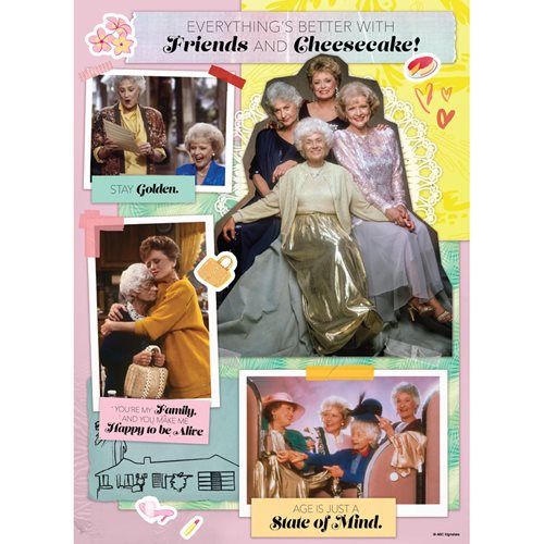 The Golden Girls Everything's Better with Friends and Cheesecake 1,000-Piece Puzzle