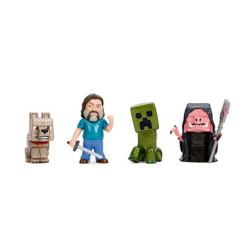 A Minecraft Movie Wave 3 MetalFigs 2 1/2-Inch Die-Cast Metal Mini-Figure Set of 4