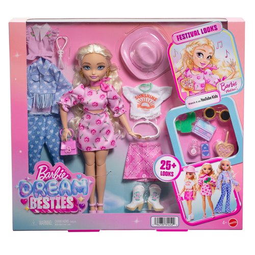 Barbie Dream Besties Festival Looks Barbie Malibu Doll